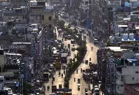 New Delhi busy street