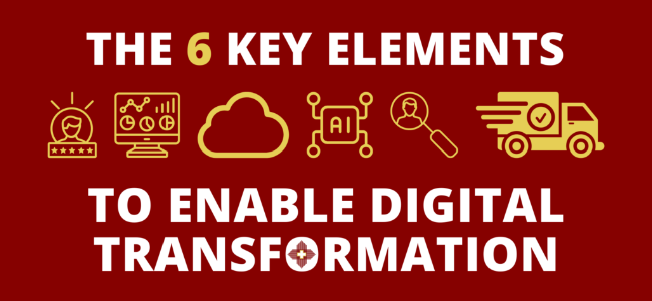 Graphic Key Elements and Roadblocks of Digital Transformation