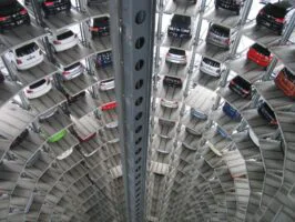 Automotive Procurement Transformation & Supplier Performance Vehicles parked inside elevated garage