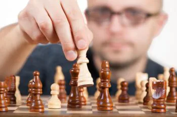 Image of man playing chess