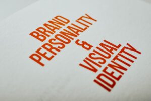 Image of words "Brand personality & visual identity"