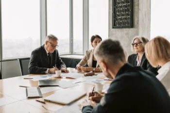 People in a business meeting